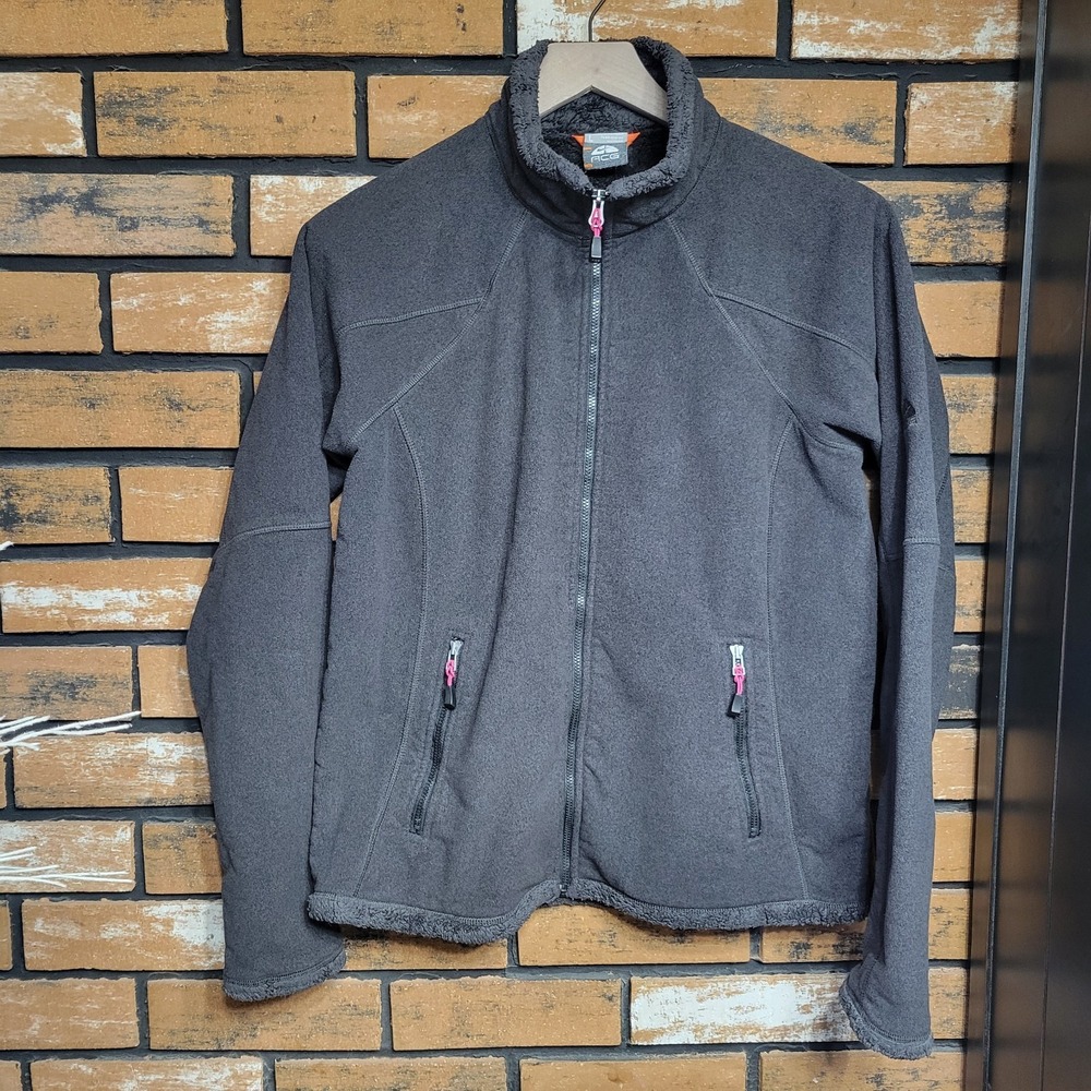 Vintage Nike ACG Sherpa Lined Fleece Full Zip Jacket Women's Large Charcoal Grey